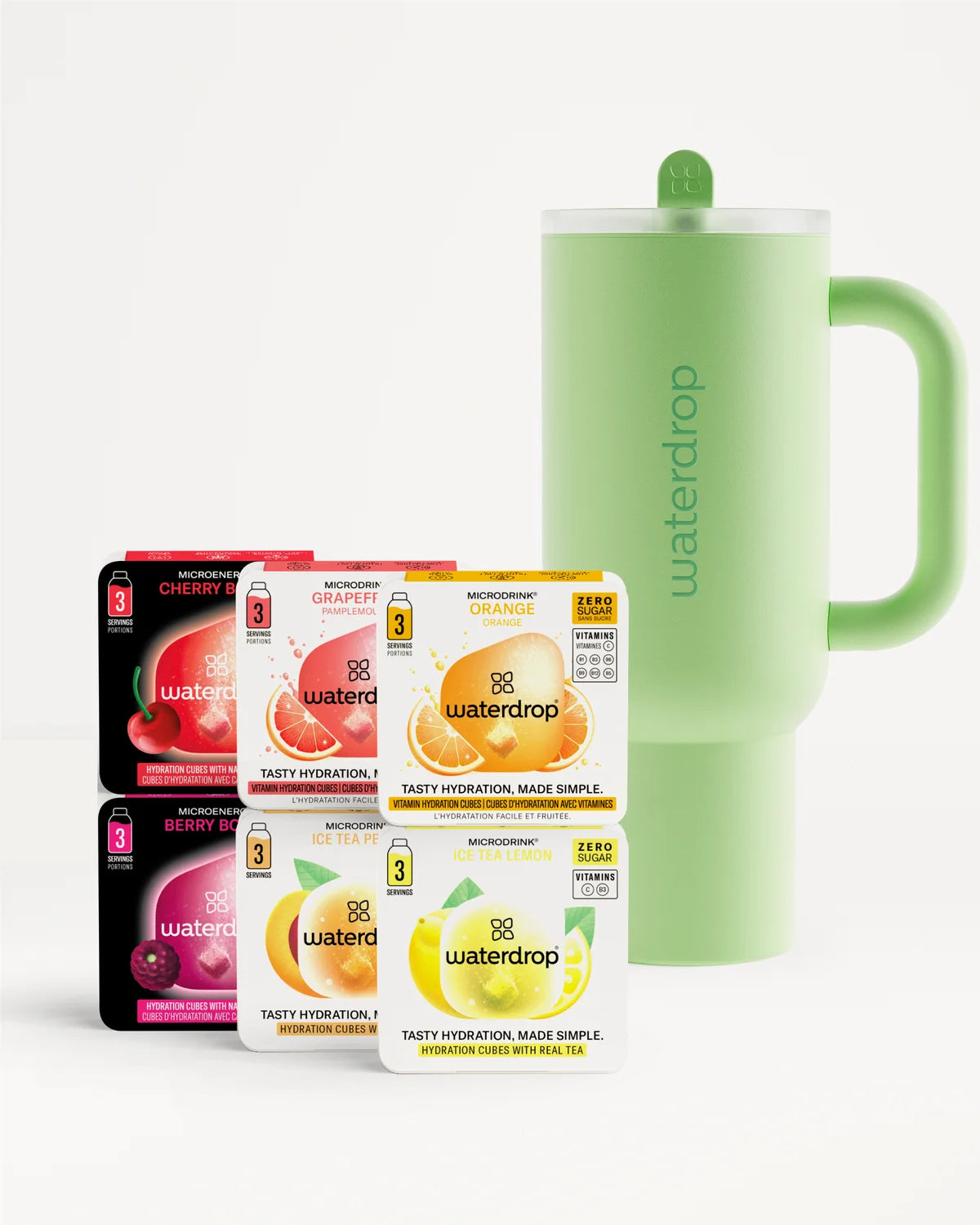 Coffret Dégustation Gobelet Exploreur Thermo with hydration cubes.
