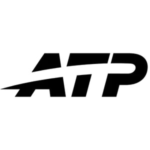 Logo noir stylisé sur fond blanc.